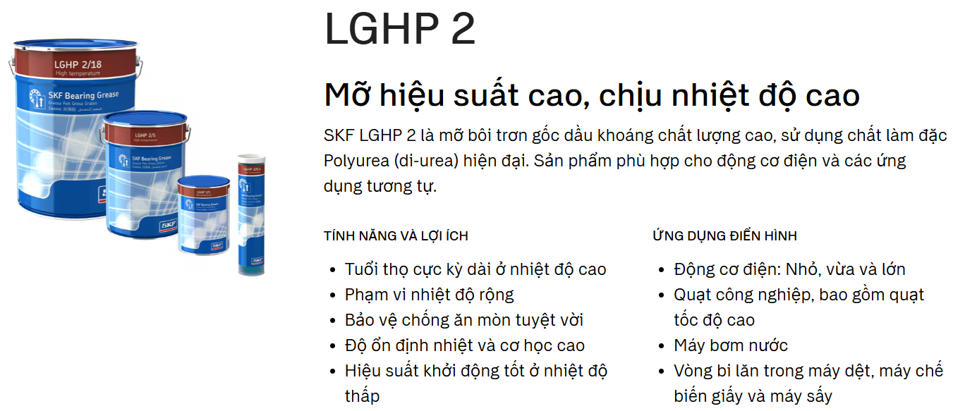 Mỡ bò chịu nhiệt LGHP 2/1 SKF – CỬA HÀNG THIẾT BỊ CÔNG NGHIỆP VB-60
